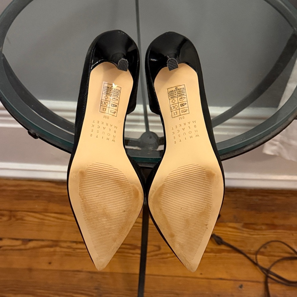 White House Black Market Black Pointed-Toe D'Orsay Pumps - Picture 5 of 6